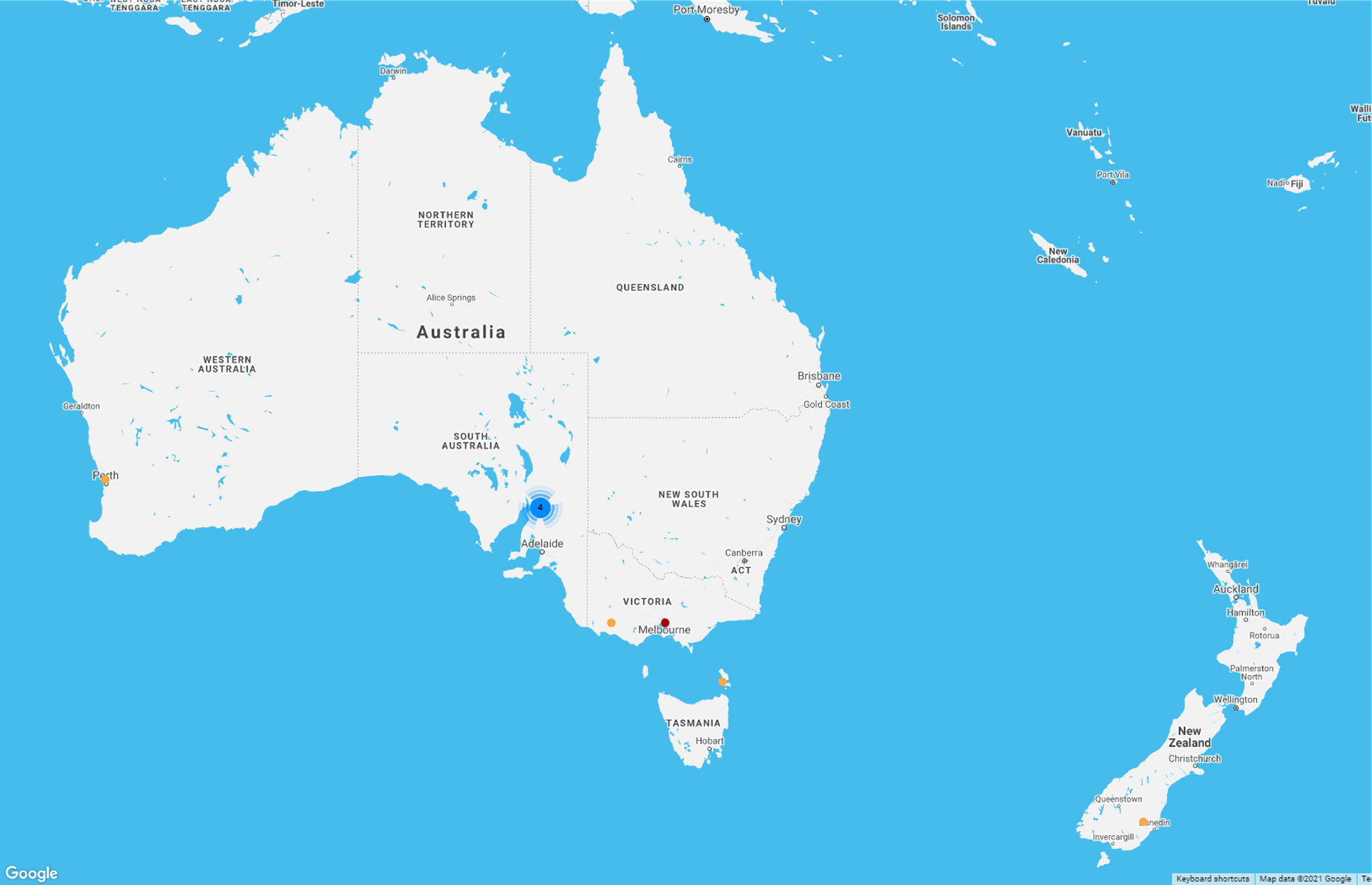 Track Record Gammelt Kort Aussie