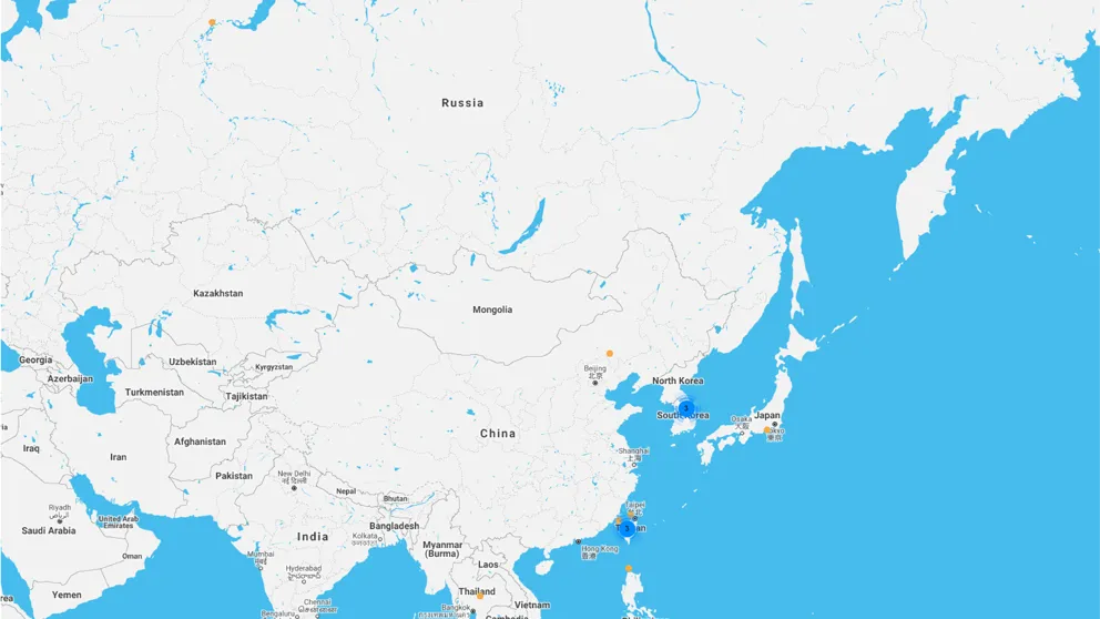 Track Record Gammelt Kort Asia
